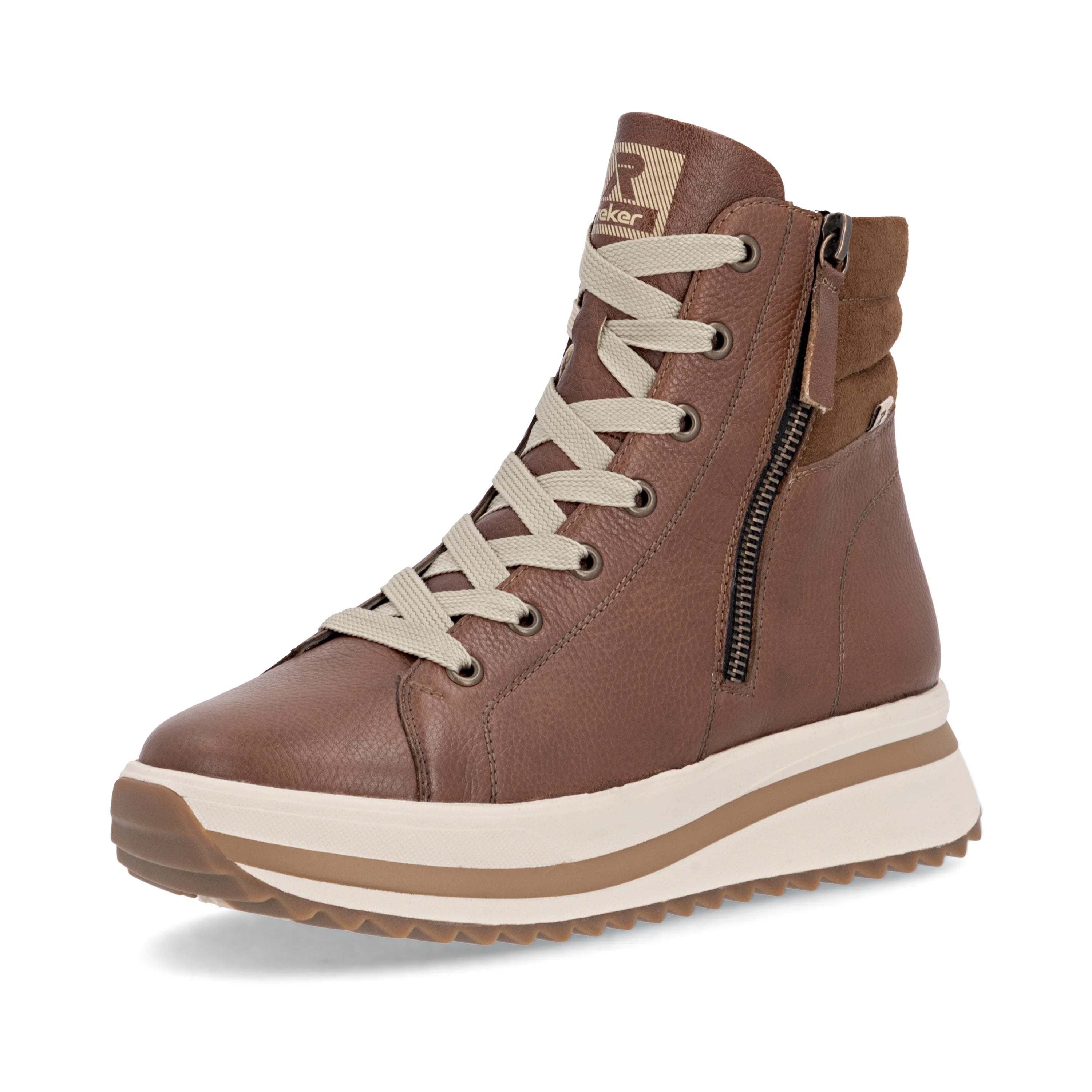 Rieker | W3870-24 | Leather Ankle Boot | Brown