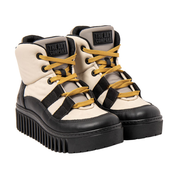 ART | 1539 Brighton Chunky Boot | Cream/Grey