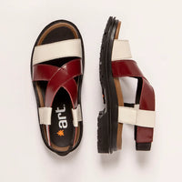 Art | Birmingham Sandal 1553 | Cream/Bordeaux