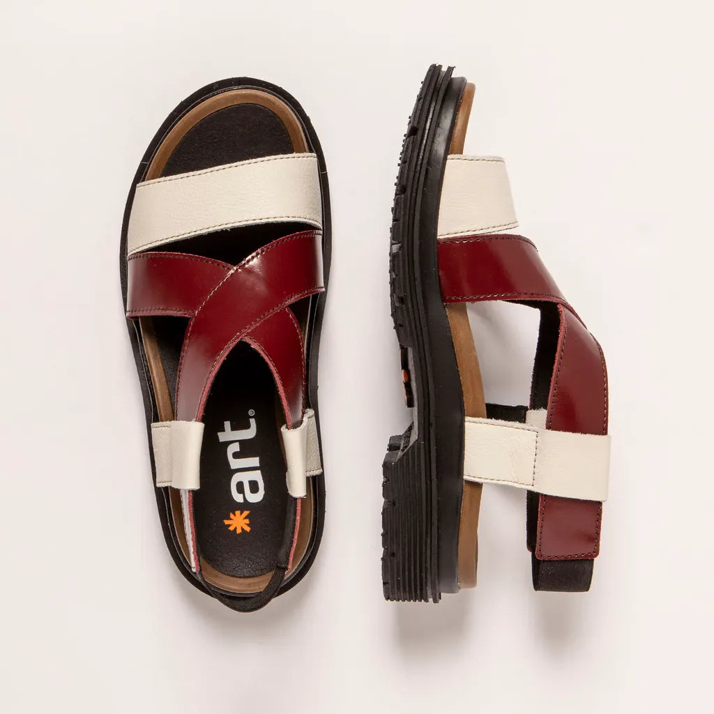 Art | Birmingham Sandal 1553 | Cream/Bordeaux
