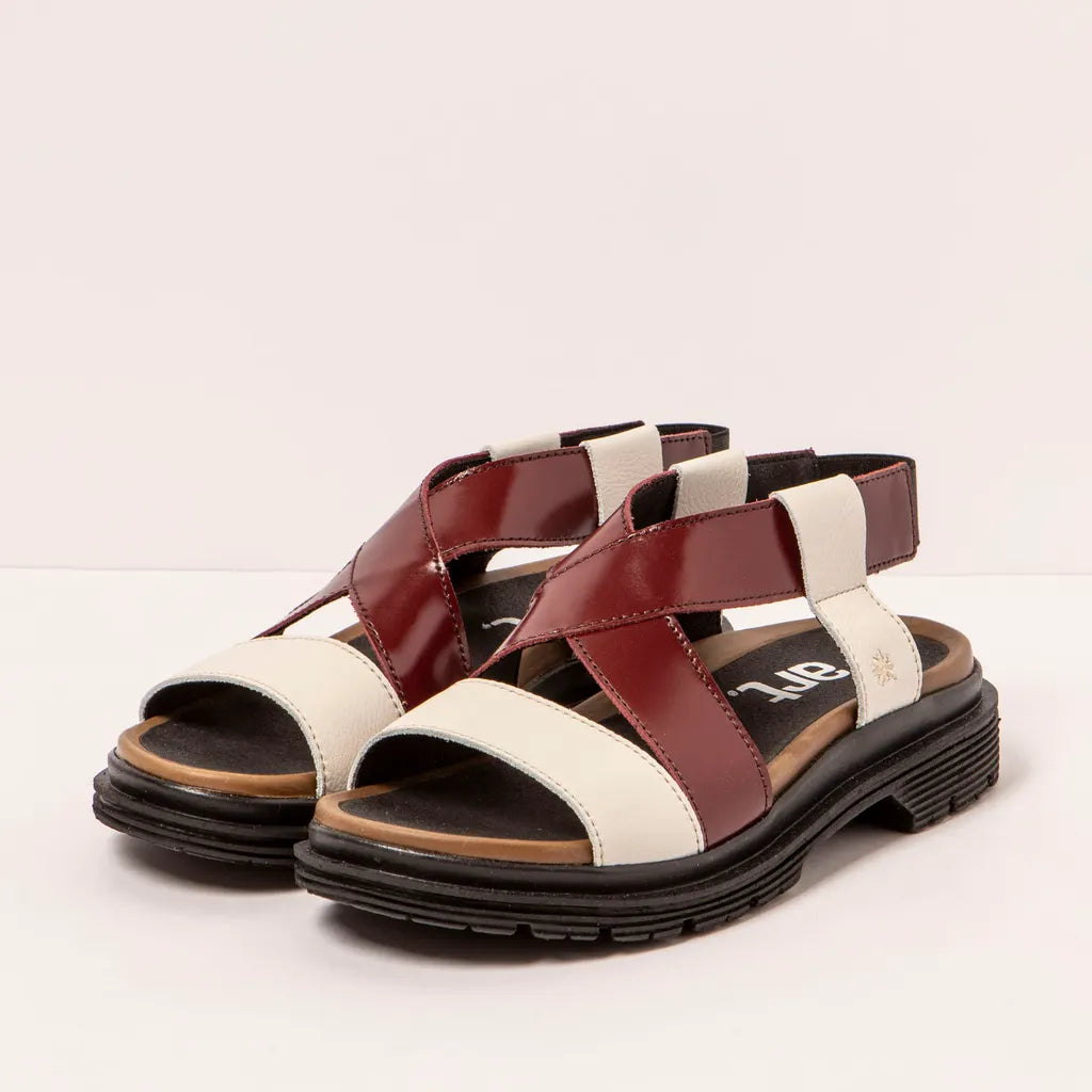 Art | Birmingham Sandal 1553 | Cream/Bordeaux