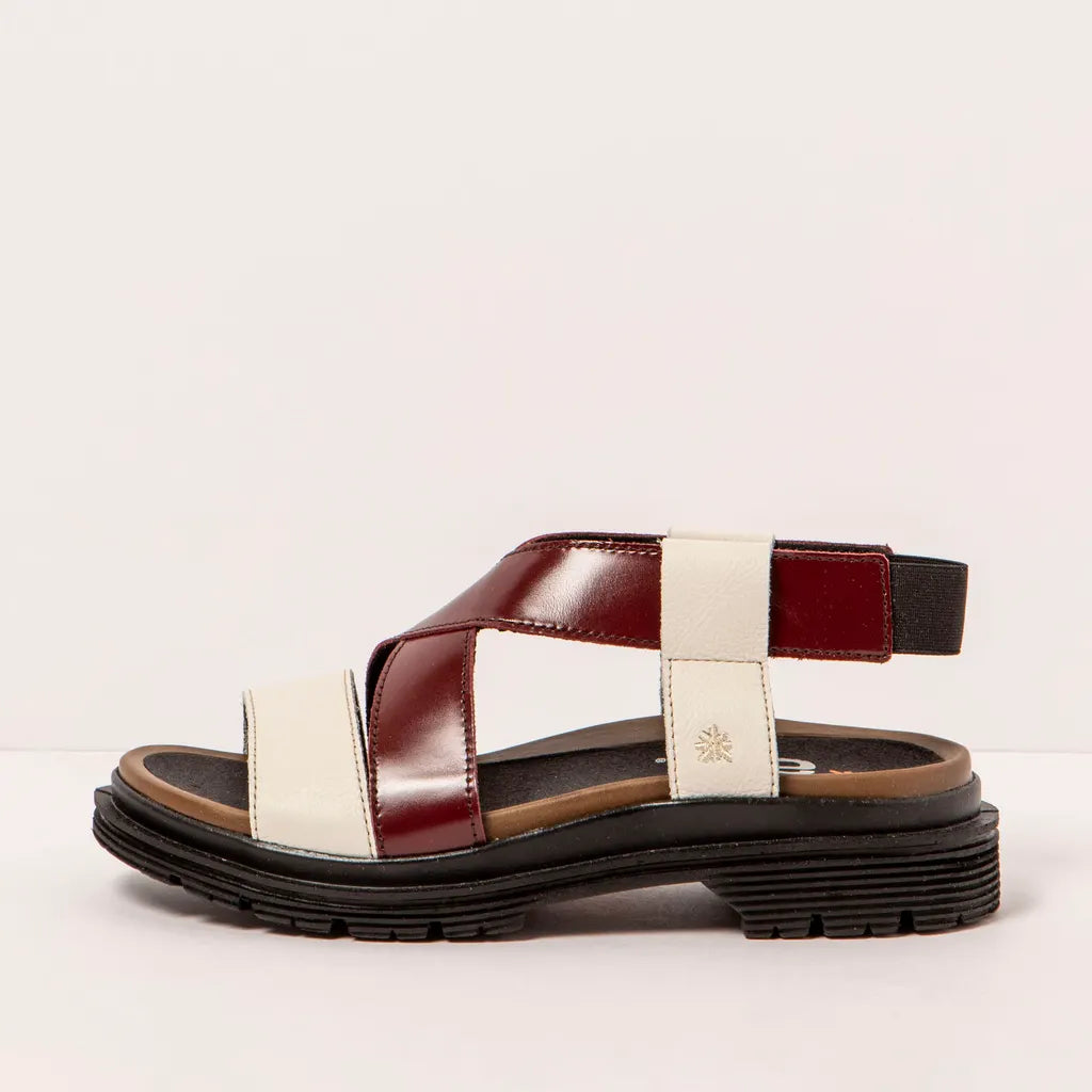 Art | Birmingham Sandal 1553 | Cream/Bordeaux