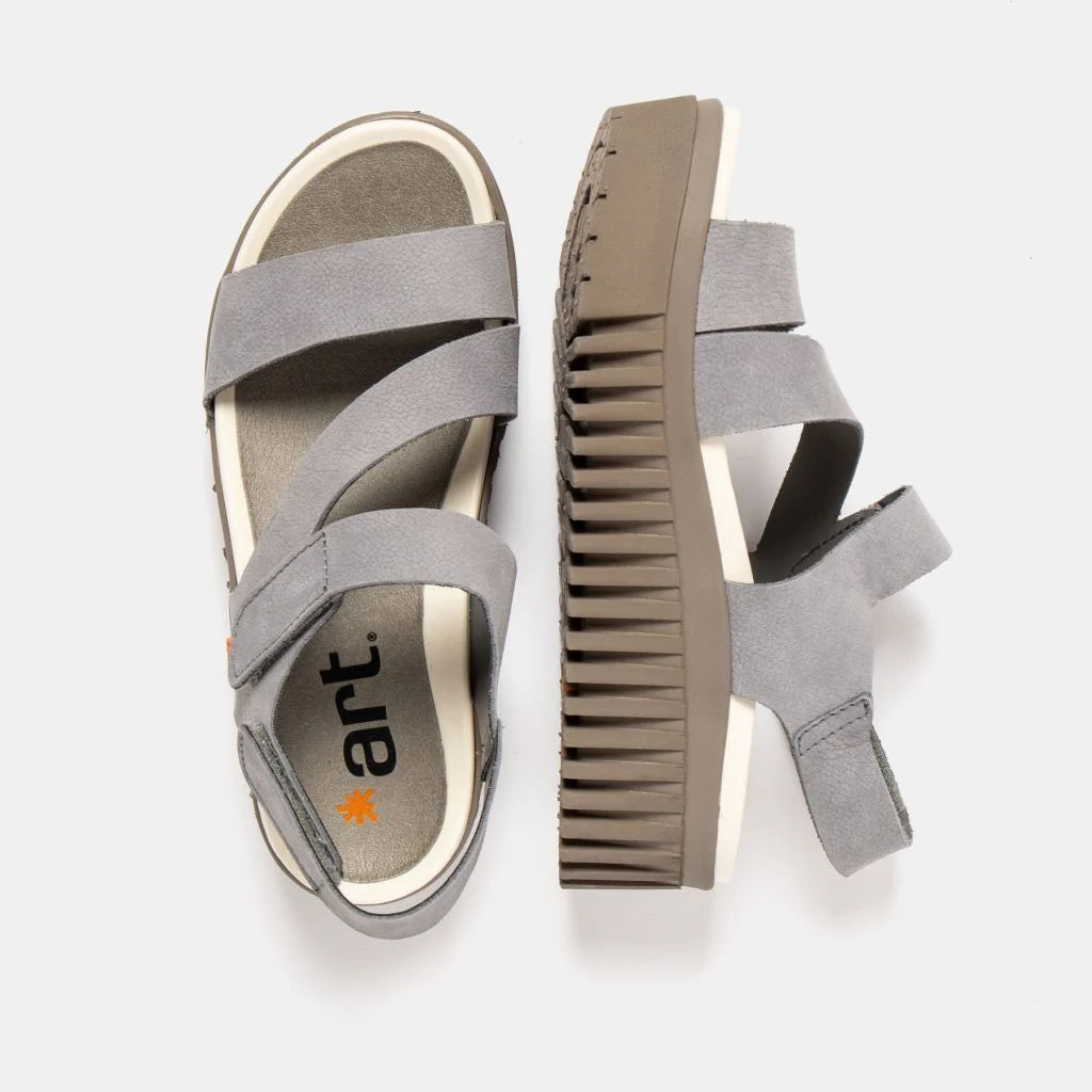ART | 1573 Brighton Platform Sandal | Nubuck Denim