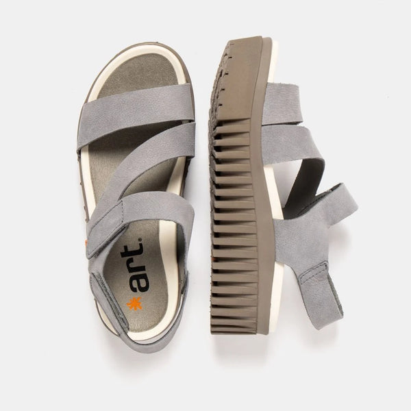 ART | 1573 Brighton Platform Sandal | Nubuck Denim