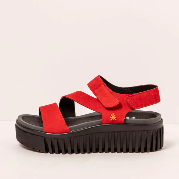 Art | Brighton Sandal 1573 | Nubuck Red