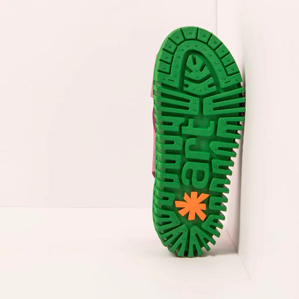 Art | Brighton Sandal 1574 | Nubuck Pink/Green