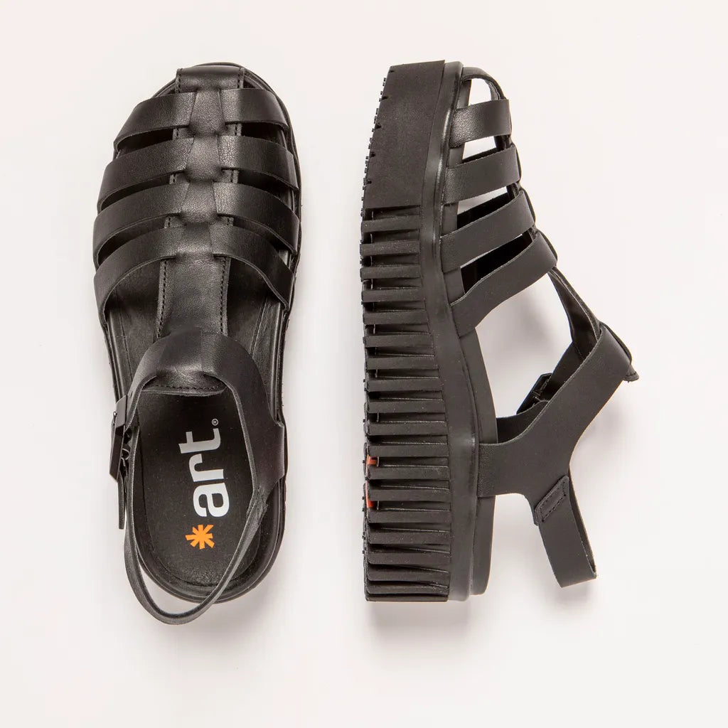 Art | Brighton Closed Toe Sandal 1575 | Black