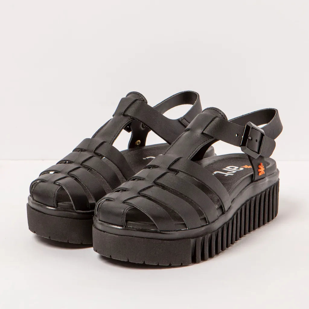 Art | Brighton Closed Toe Sandal 1575 | Black