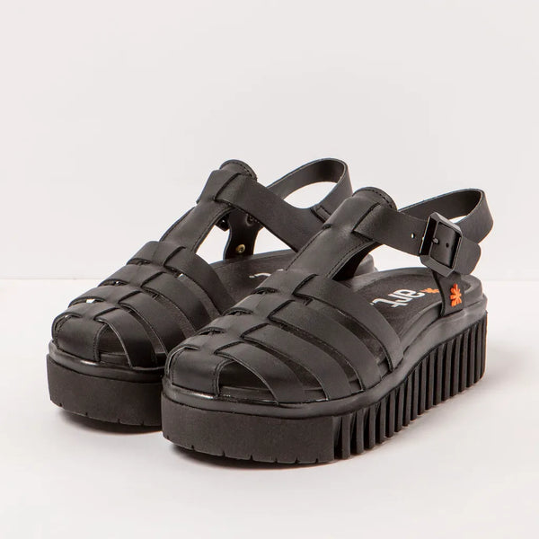 Art | Brighton Closed Toe Sandal 1575 | Black