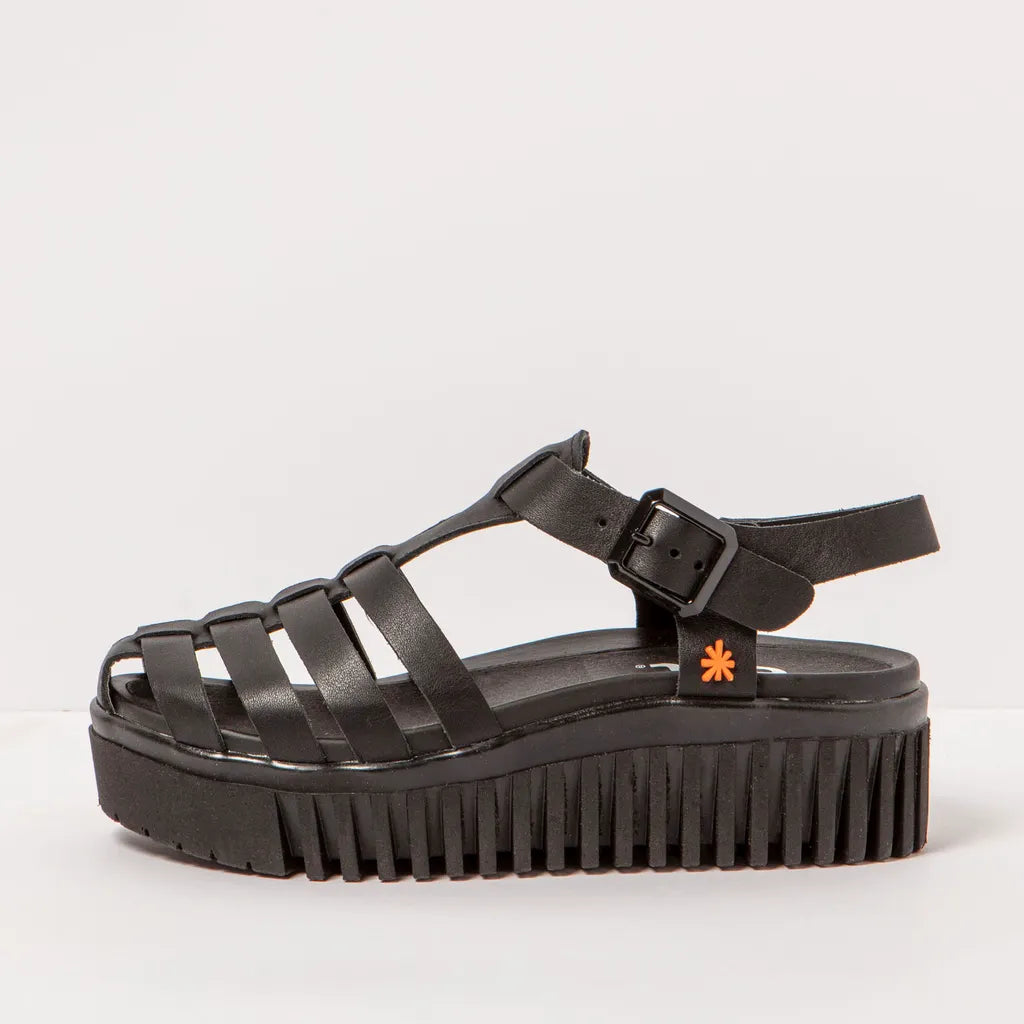 Art | Brighton Closed Toe Sandal 1575 | Black