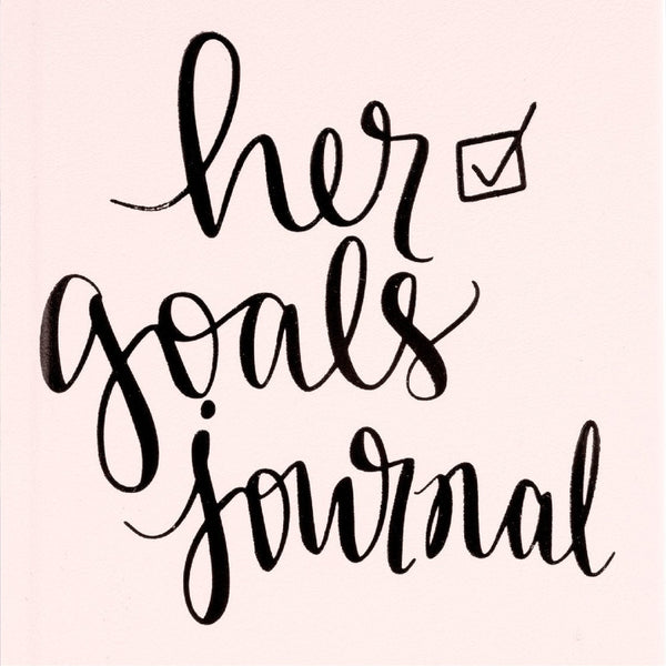Eccolo | Her Goals Guided Hardcover Journal | Pink