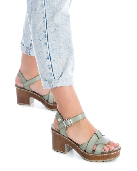 Platform Heeled Sandal | 170786 | Mint