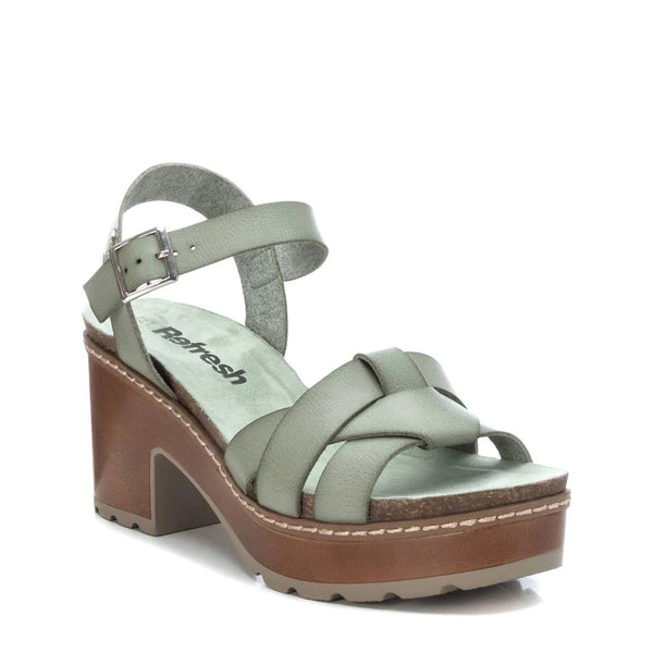 Platform Heeled Sandal | 170786 | Mint