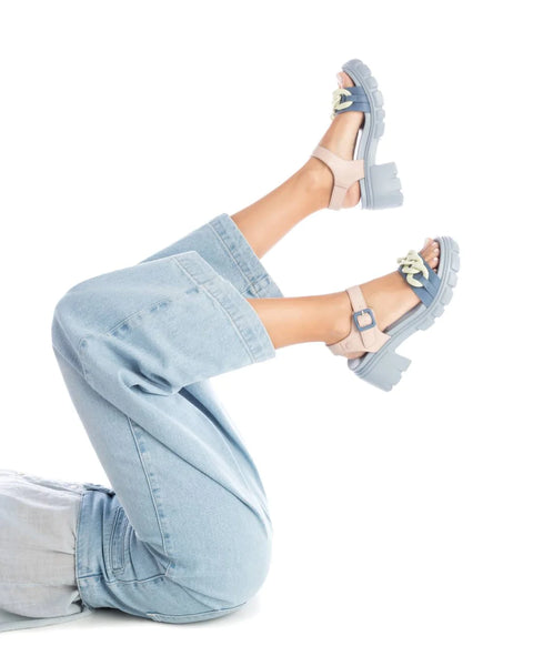 VEGAN Chunky Heeled Sandal | 719370 | Jeans