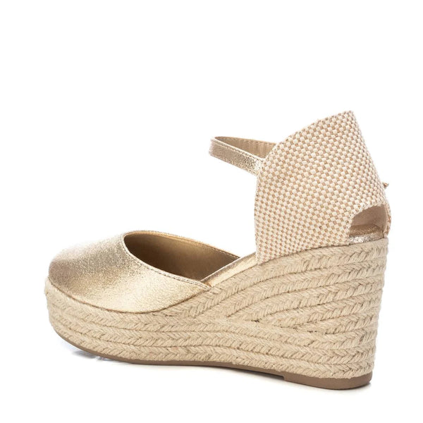 VEGAN Metallic Wedge Espadrille | 195801 | Gold