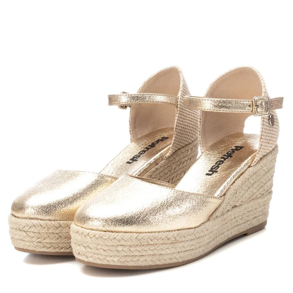 VEGAN Metallic Wedge Espadrille | 195801 | Gold