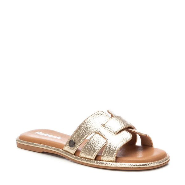 VEGAN Metallic Slip On Sandal | 172553 | Gold