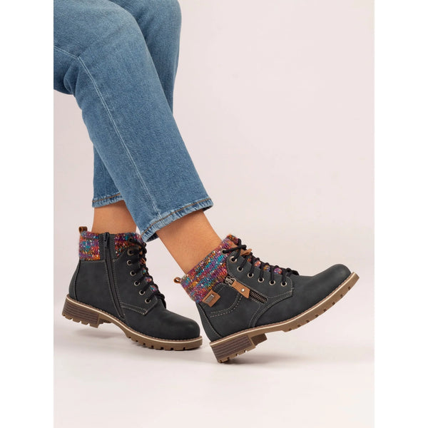 Tabasco Waterproof Lace Up Boot | Navy
