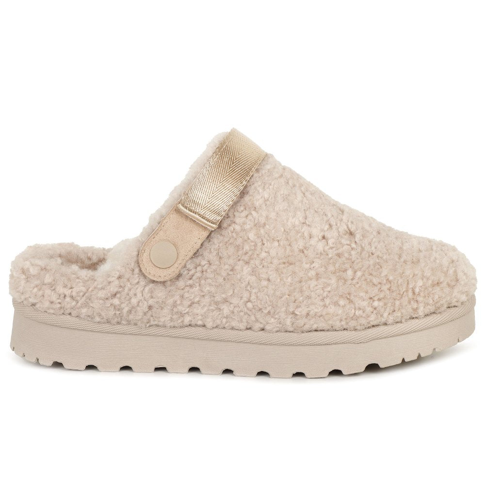 Lunar | Naples Fleece Slipper | Beige