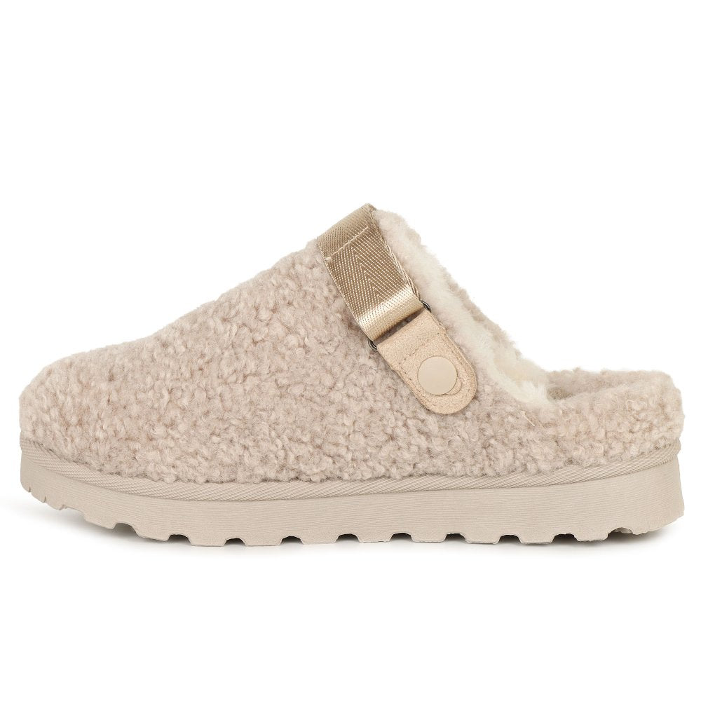 Lunar | Naples Fleece Slipper | Beige