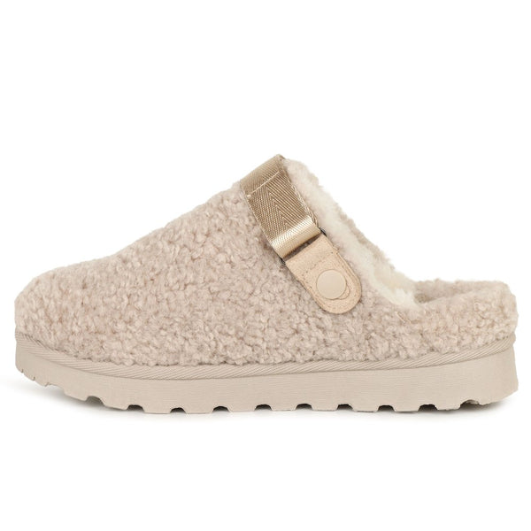 Lunar | Naples Fleece Slipper | Beige