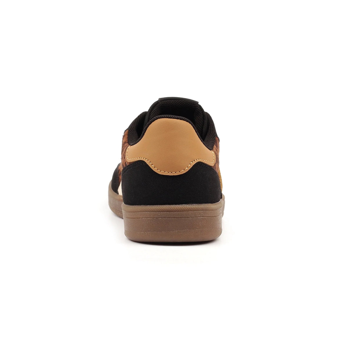 Jersey Leopard Detail Trainer | Black Multi