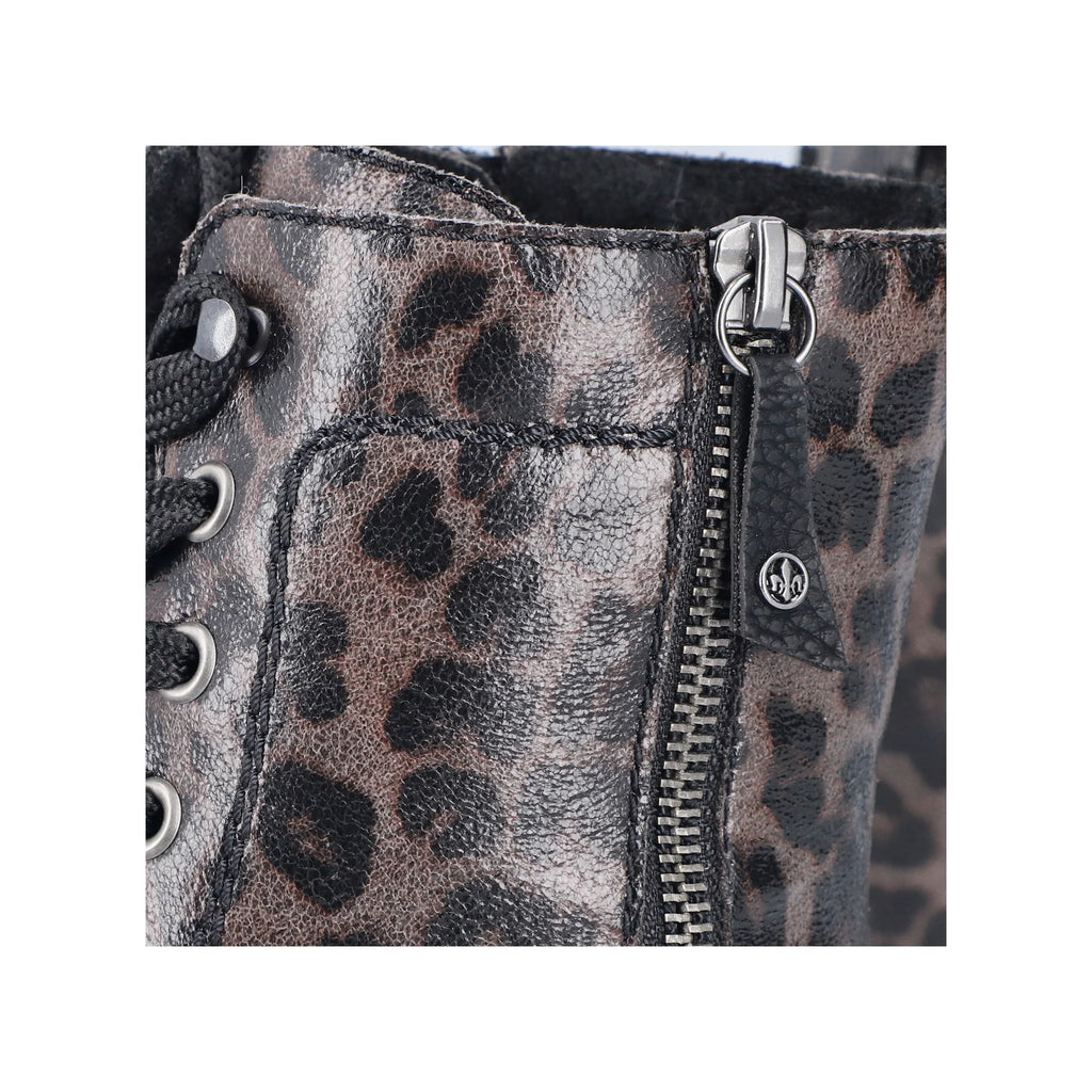 Rieker | 73210-42 | Leopard Ankle Boot | Grey Multi