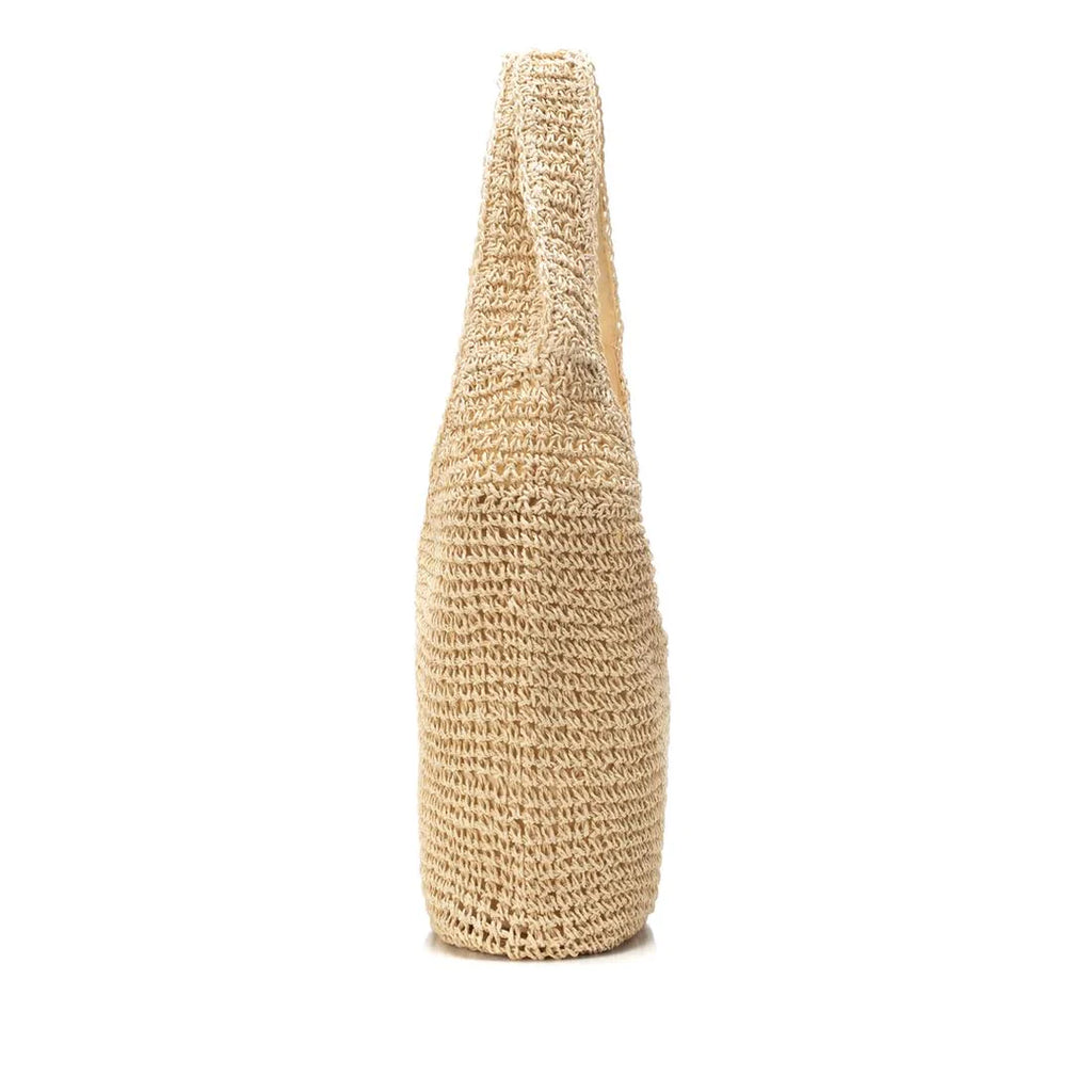 VEGAN Raffia Bucket Bag | Beige