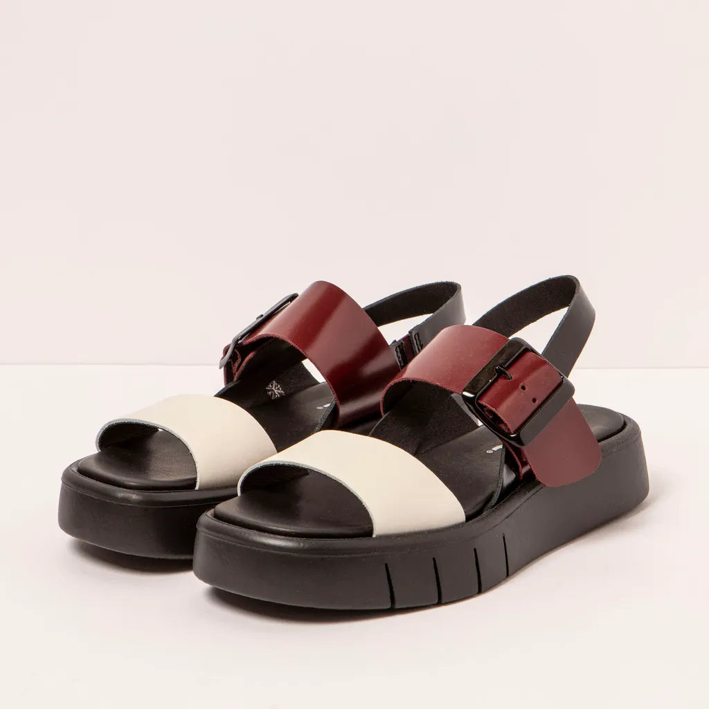 Art | Malaga Sandal 1857 | Bordeaux/Cream