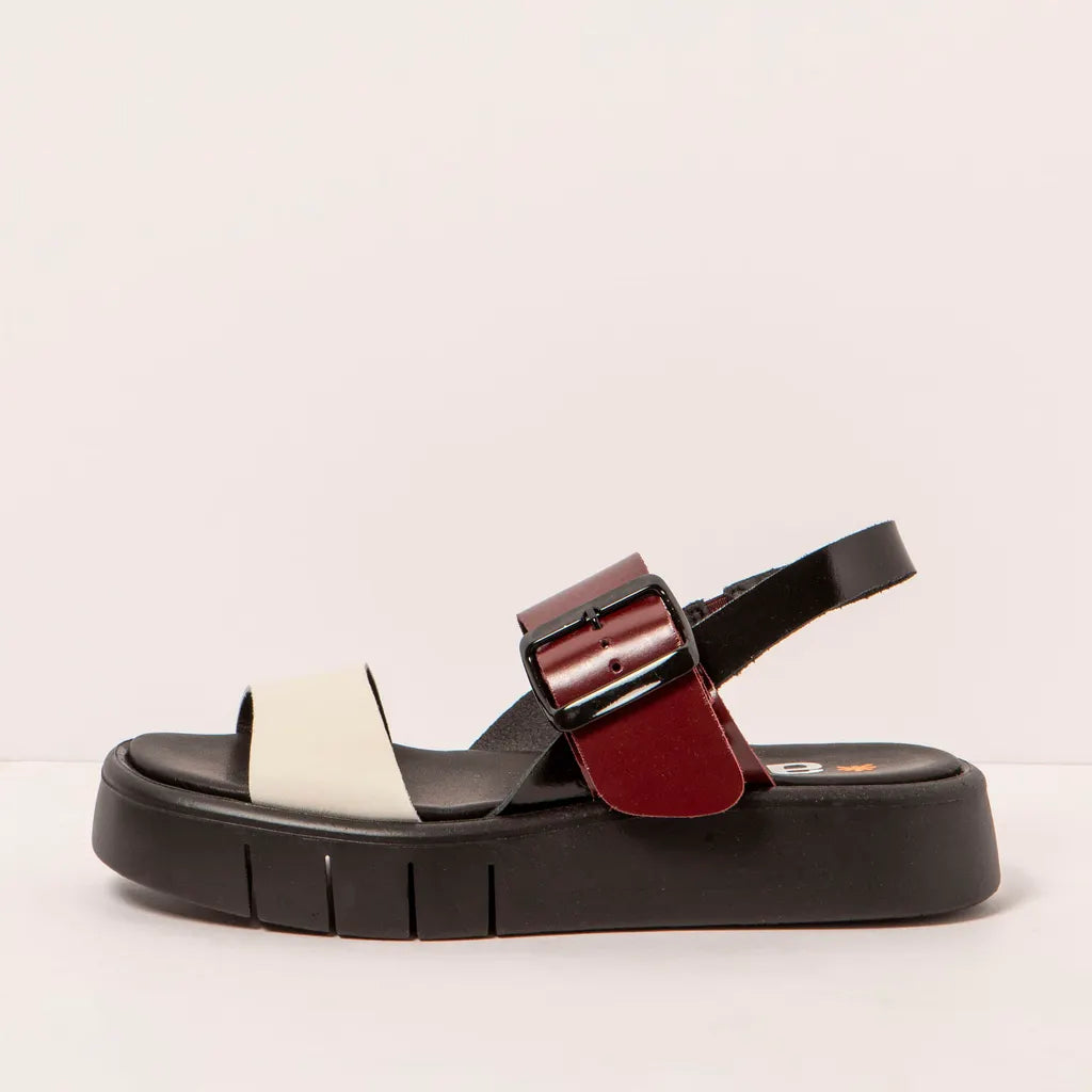 Art | Malaga Sandal 1857 | Bordeaux/Cream