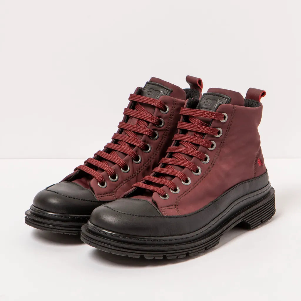 ART | 1895 Birmingham Nylon High Top Trainer | Bordeaux