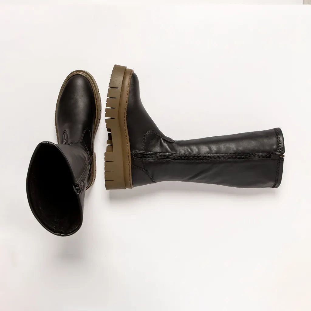 ART | 1956 Retro Long Boot | Nappa | Black/Bronze