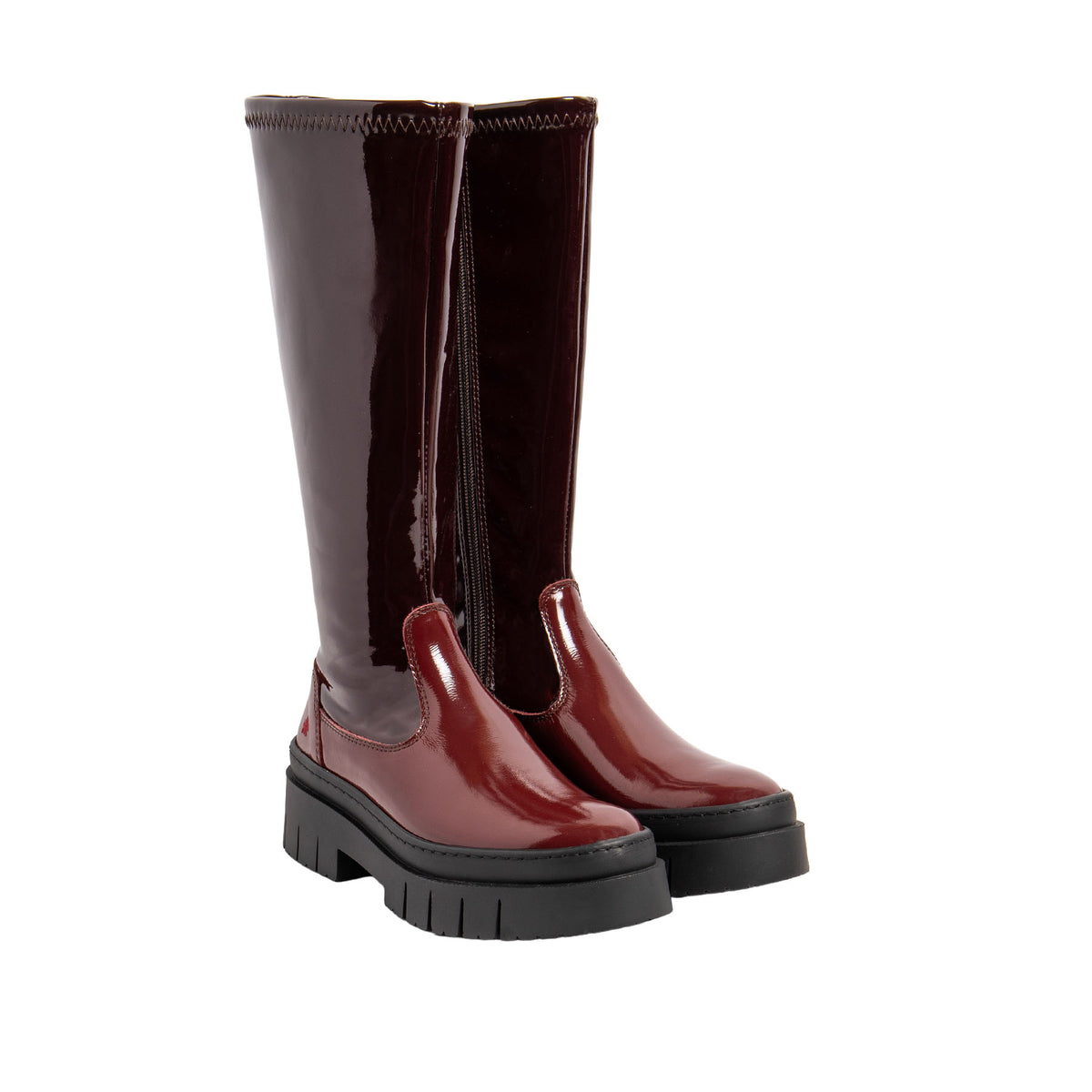 ART | 1956 Amberes Long Boot | Shiny Burdeos (Burgundy)