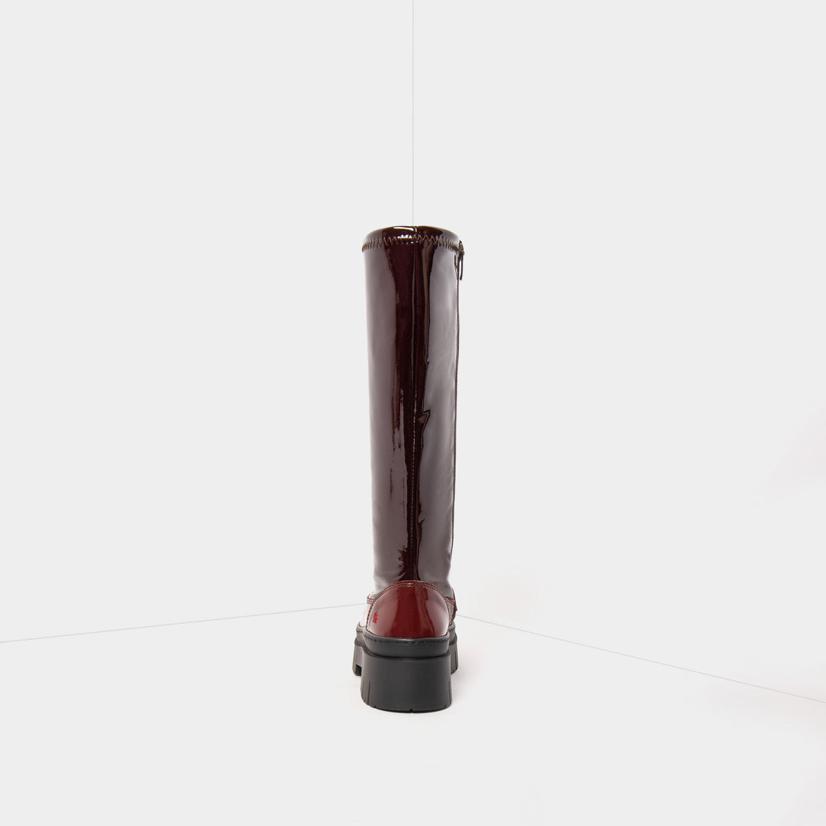 ART | 1956 Amberes Long Boot | Shiny Burdeos (Burgundy)