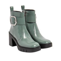 ART | 1979 Berna Retro Platform Heeled Boot | Shiny Peppermint