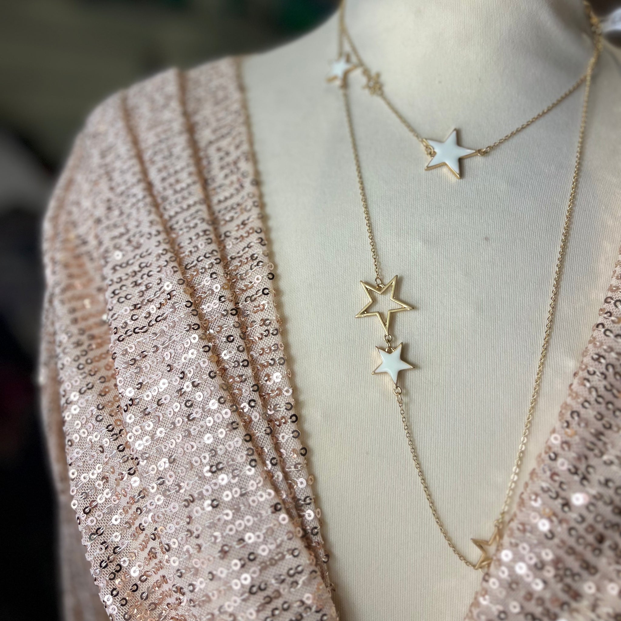 Statement Layering Star Necklace | Gold