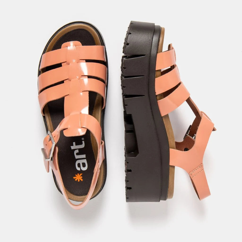 ART | Leeds 2042 Gladiator Sandal | Shiny Flamingo
