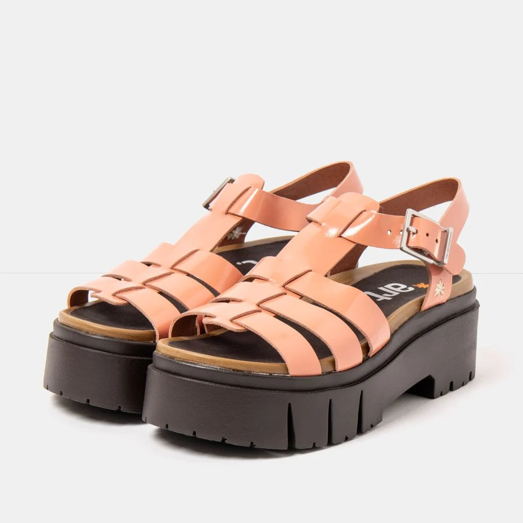 ART | Leeds 2042 Gladiator Sandal | Shiny Flamingo
