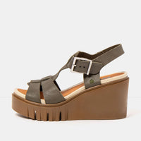 ART | 2084 Catania Wedge Sandal | Roma Khaki