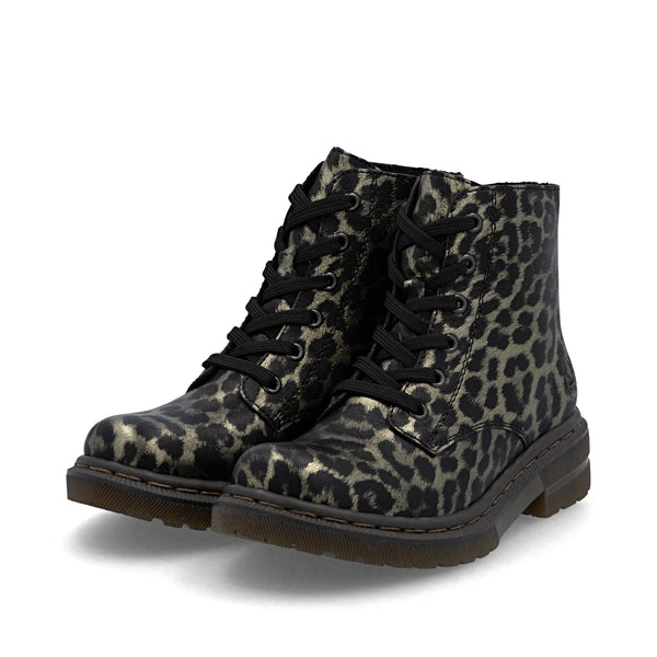 Rieker | 78240-90 | Leopard Chunky Ankle Boot