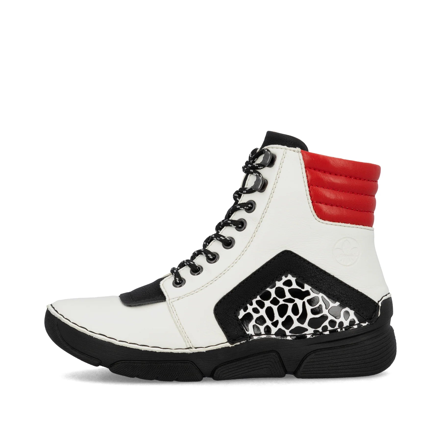 Rieker 45904-60 | Ankle Boot | Black/White/Red