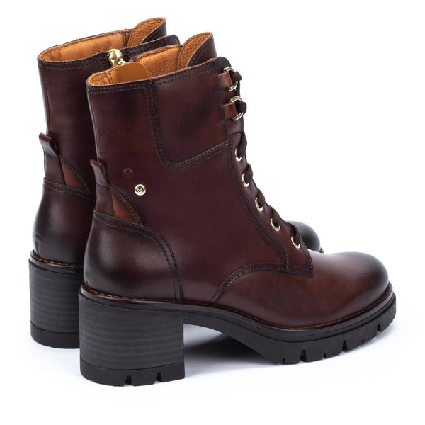 Pikolinos | Soria Heeled Ankle Boot | W0B-8552C1 | Dark Brown