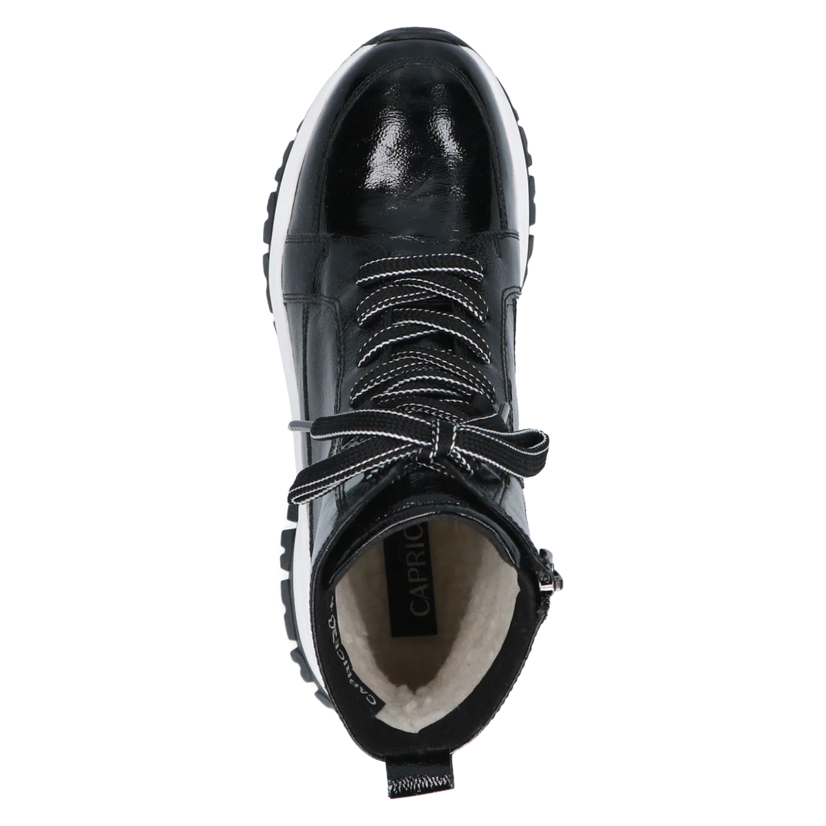Caprice | Lace Up Ankle Boot 26259 | Patent Black