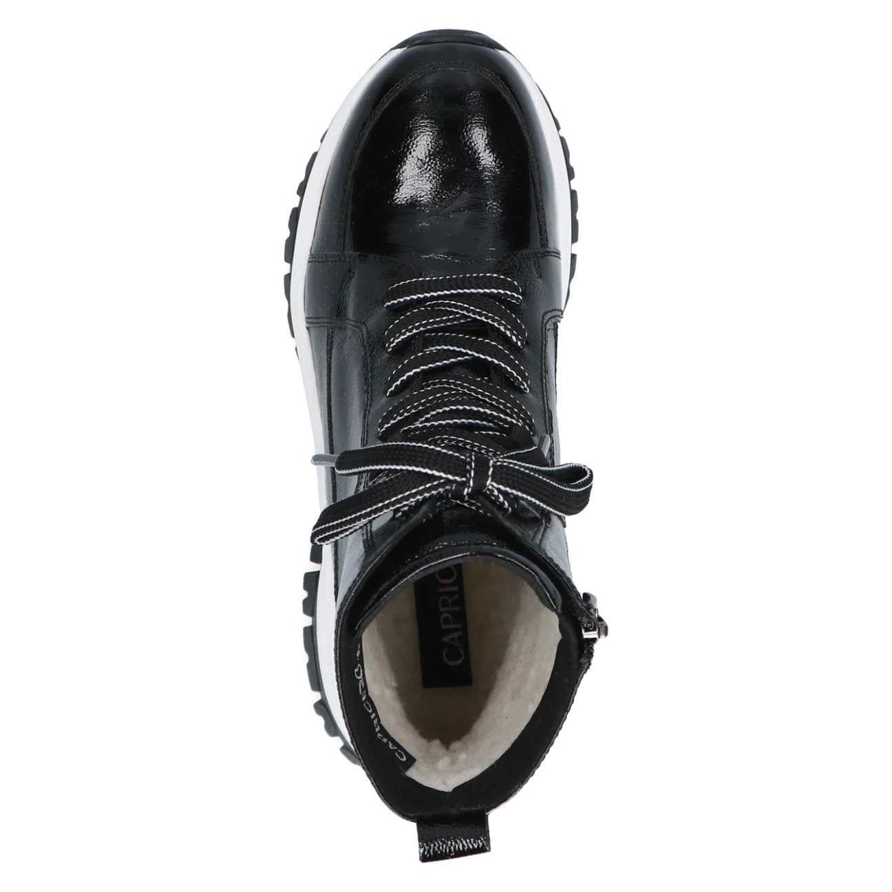 Caprice | Lace Up Ankle Boot 26259 | Patent Black