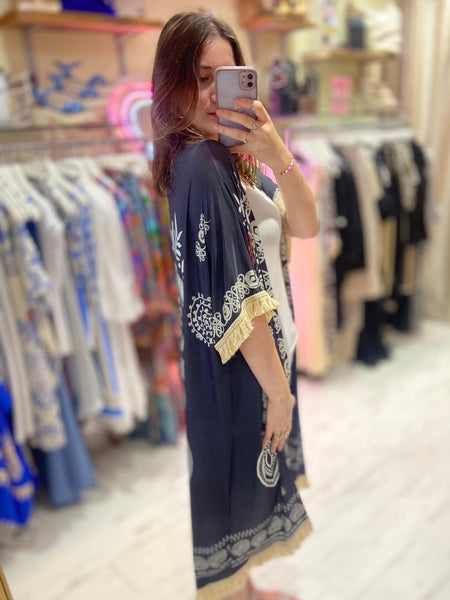 Boho Eye Print Kimono