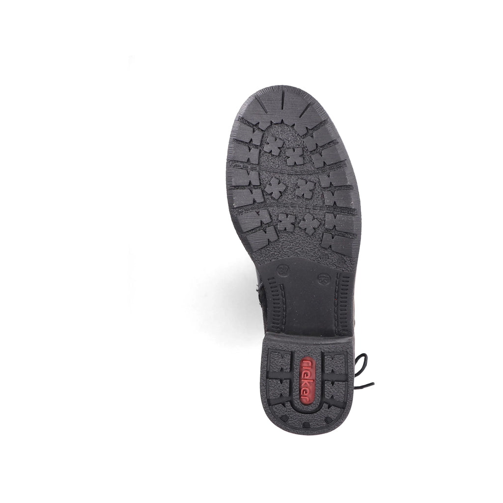 Rieker | 94694-00 Long Lace Back Boot | Black