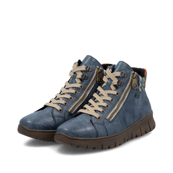 Rieker | N1305-14 Water Repellent Casual Ankle Boot | Blue