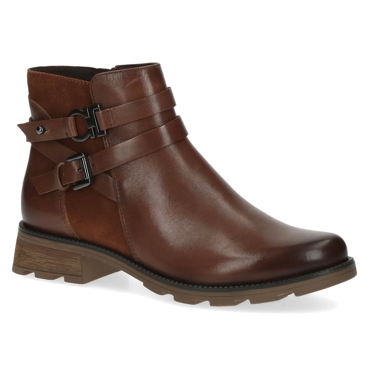 Caprice | 25429 Casual style Leather Ankle Boot | Cognac