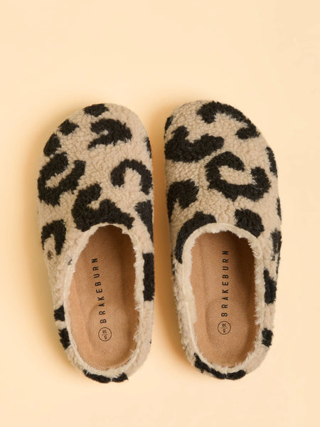 Fireside Fleece Slipper | Animal Print