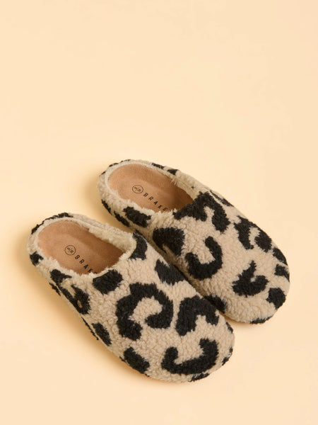 Fireside Fleece Slipper | Animal Print
